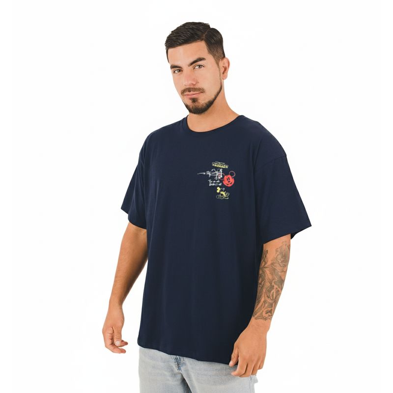 DISNEY - POLO OVERSIZE MC CLASICOS DE DISNEY CABALLERO AZUL