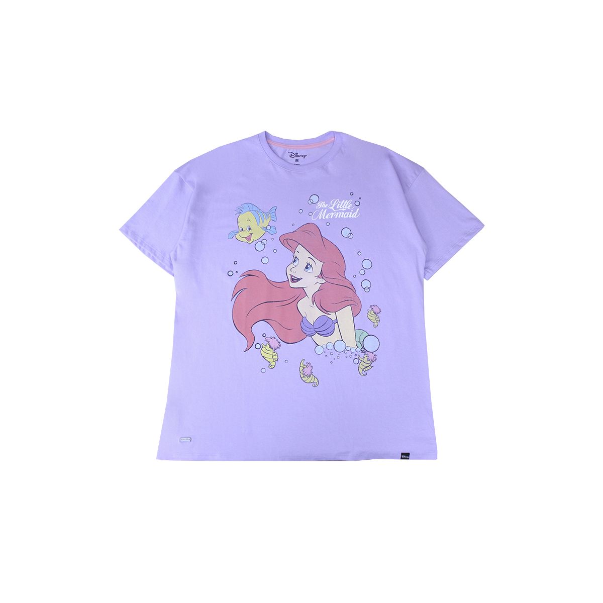 DISNEY CLASICOS - Polo Oversize Sirenita Ariel Mujer Lila