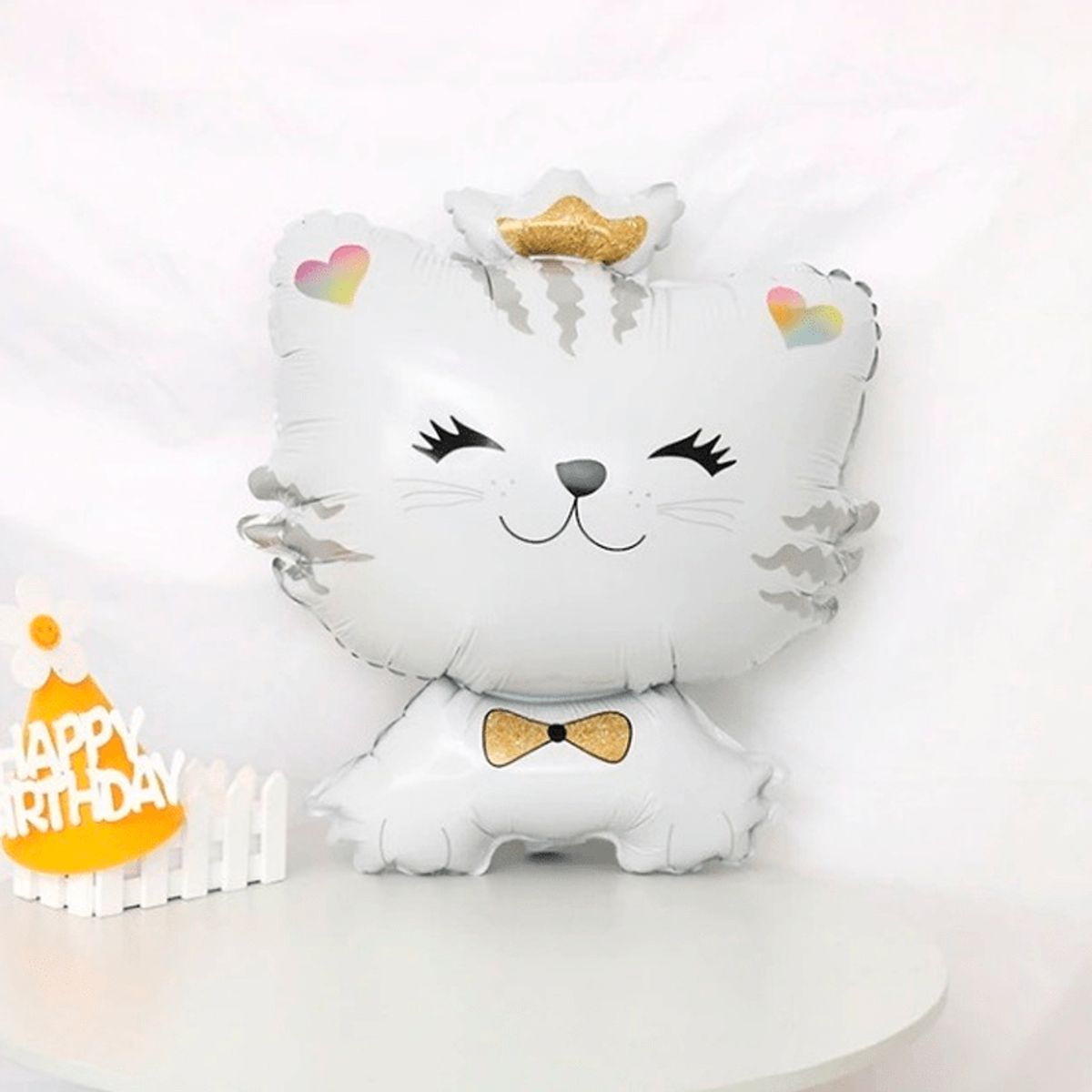 GENERICO - Globos en forma  de gato con numero