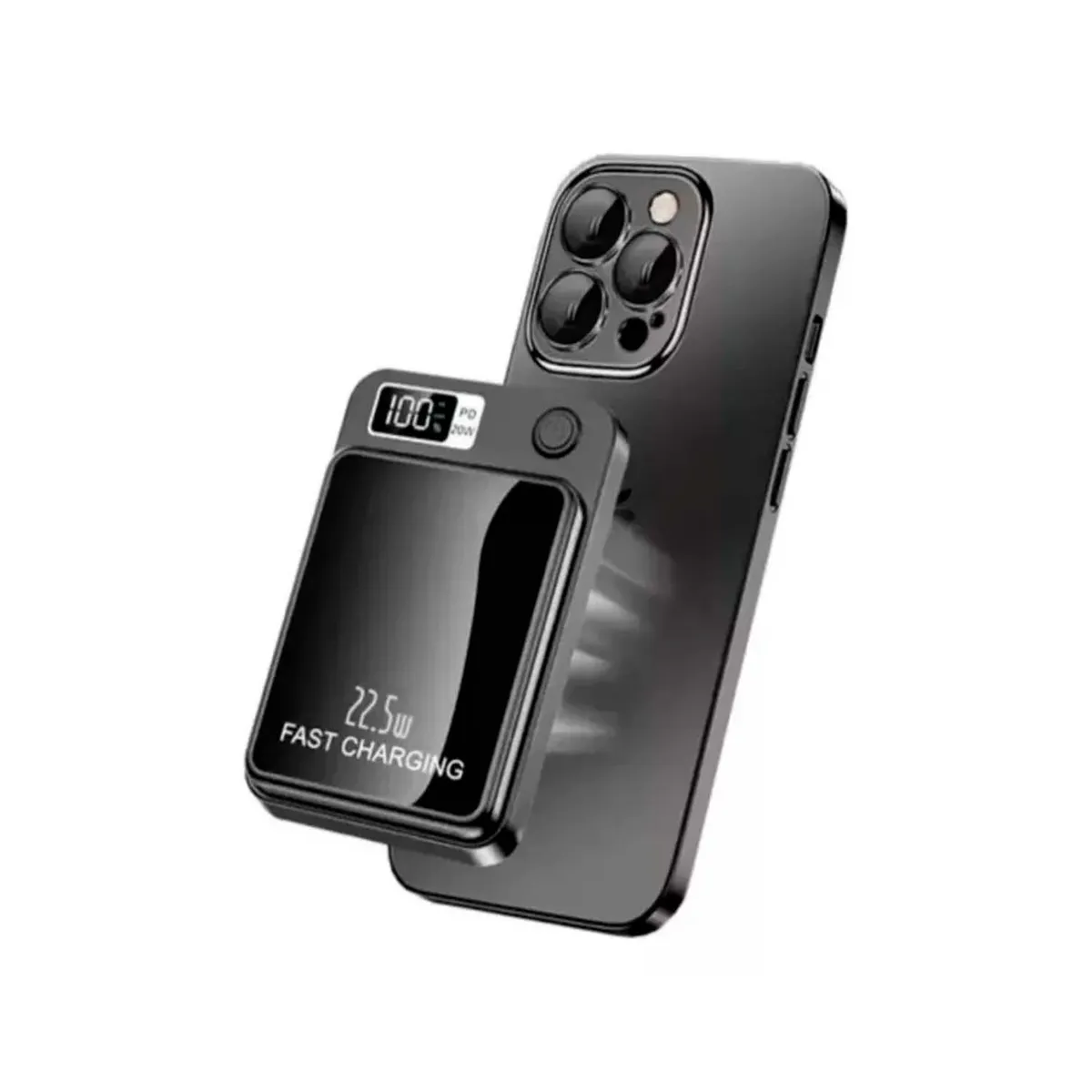 SUPER - POWER BANK INALAMBRICO MAGNETIC CARGA RAPÍDA 15000 AMP