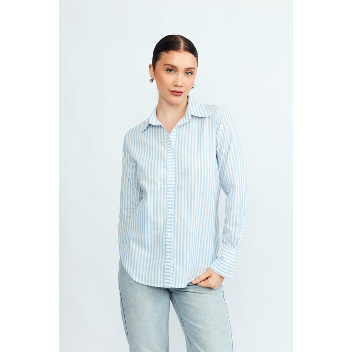 BANATY - BLUSA FERNANDA A RAYAS MANGA LARGA MUJER BANATY