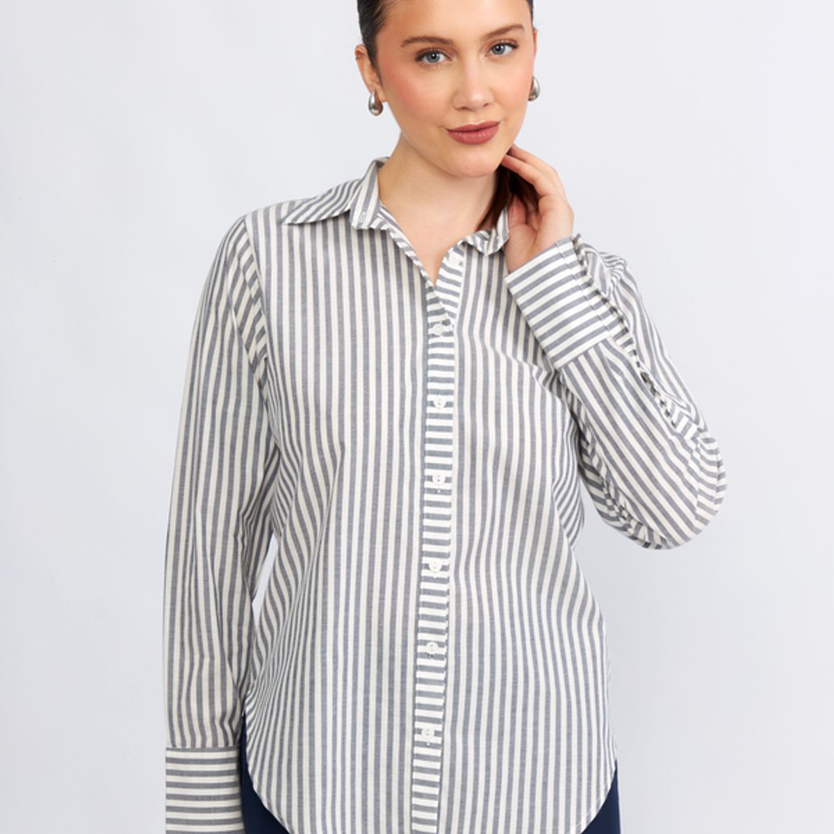 BANATY - BLUSA FERNANDA A RAYAS MANGA LARGA MUJER BANATY