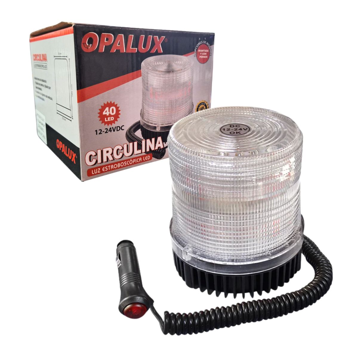 OPALUX - Circulina LED 12V/24V 40 LEDs OPALUX OP-W2T-RD