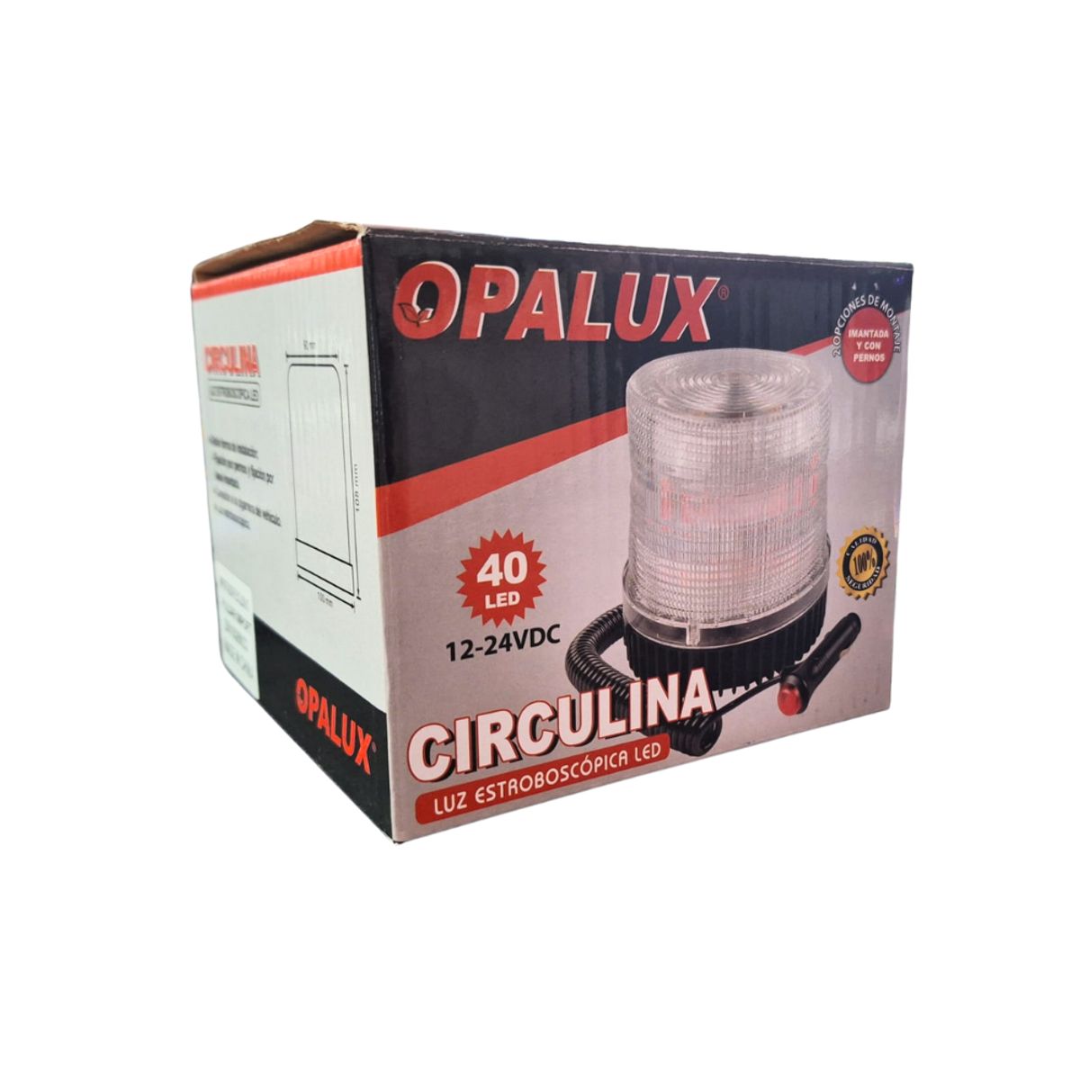 OPALUX - Circulina LED 12V/24V 40 LEDs OPALUX OP-W2T-RD