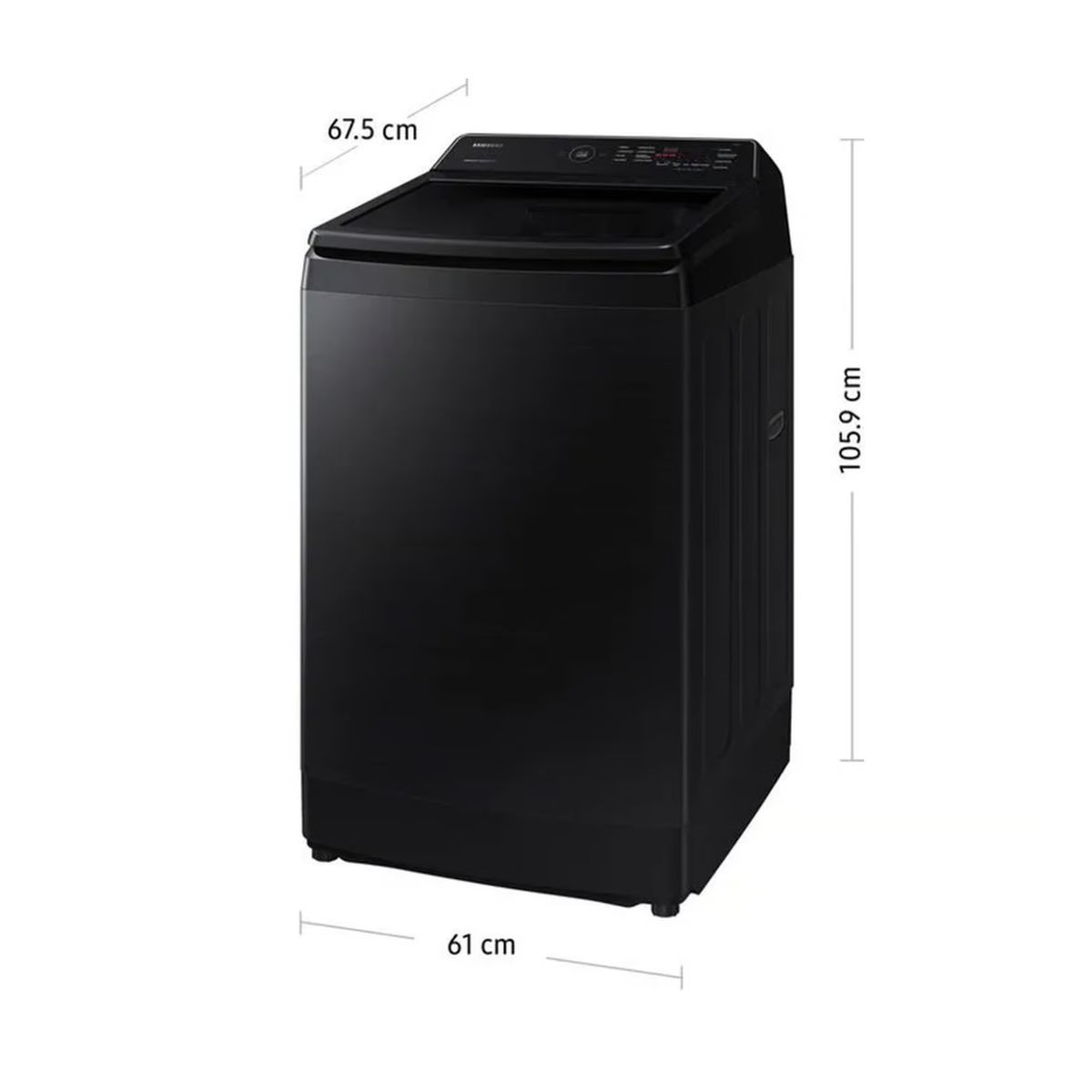 SAMSUNG - Lavadora Samsung 13 Kg Eco Inverter WA13CG5441BVPE Negro