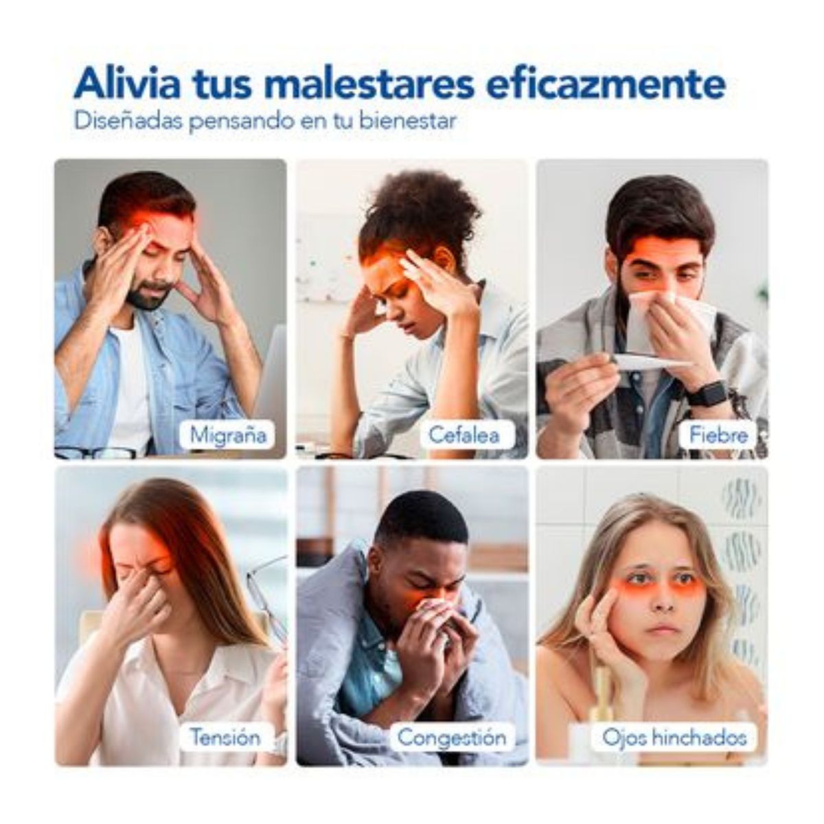 OEM - Gorro en  Gel para Alivio de Migraña y Dolor de Cabeza