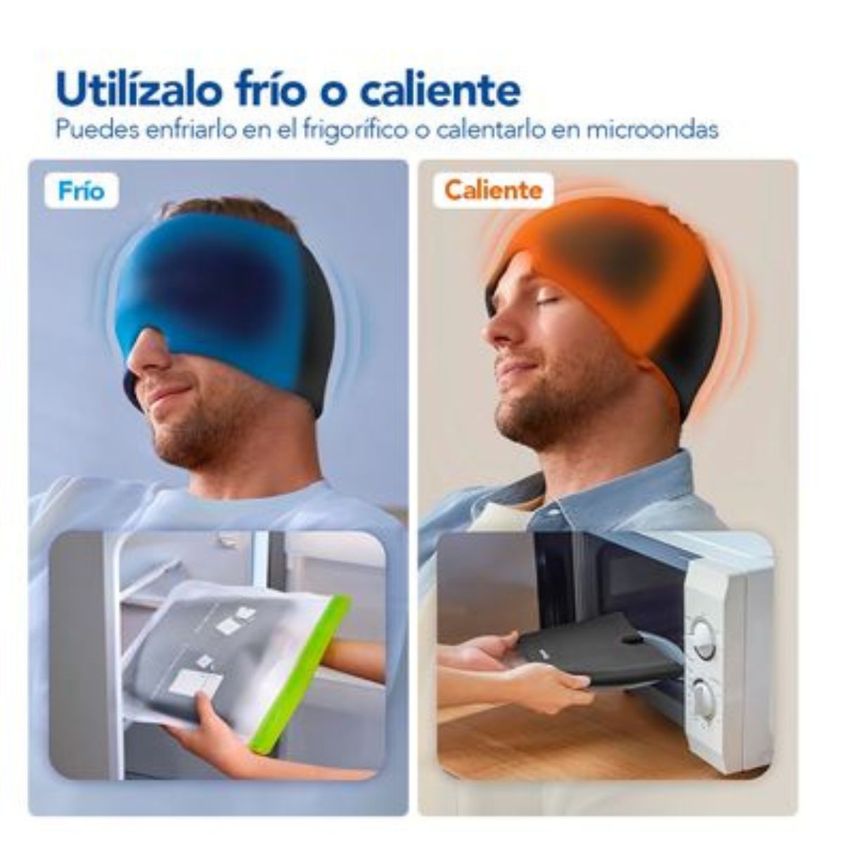 OEM - Gorro en  Gel para Alivio de Migraña y Dolor de Cabeza
