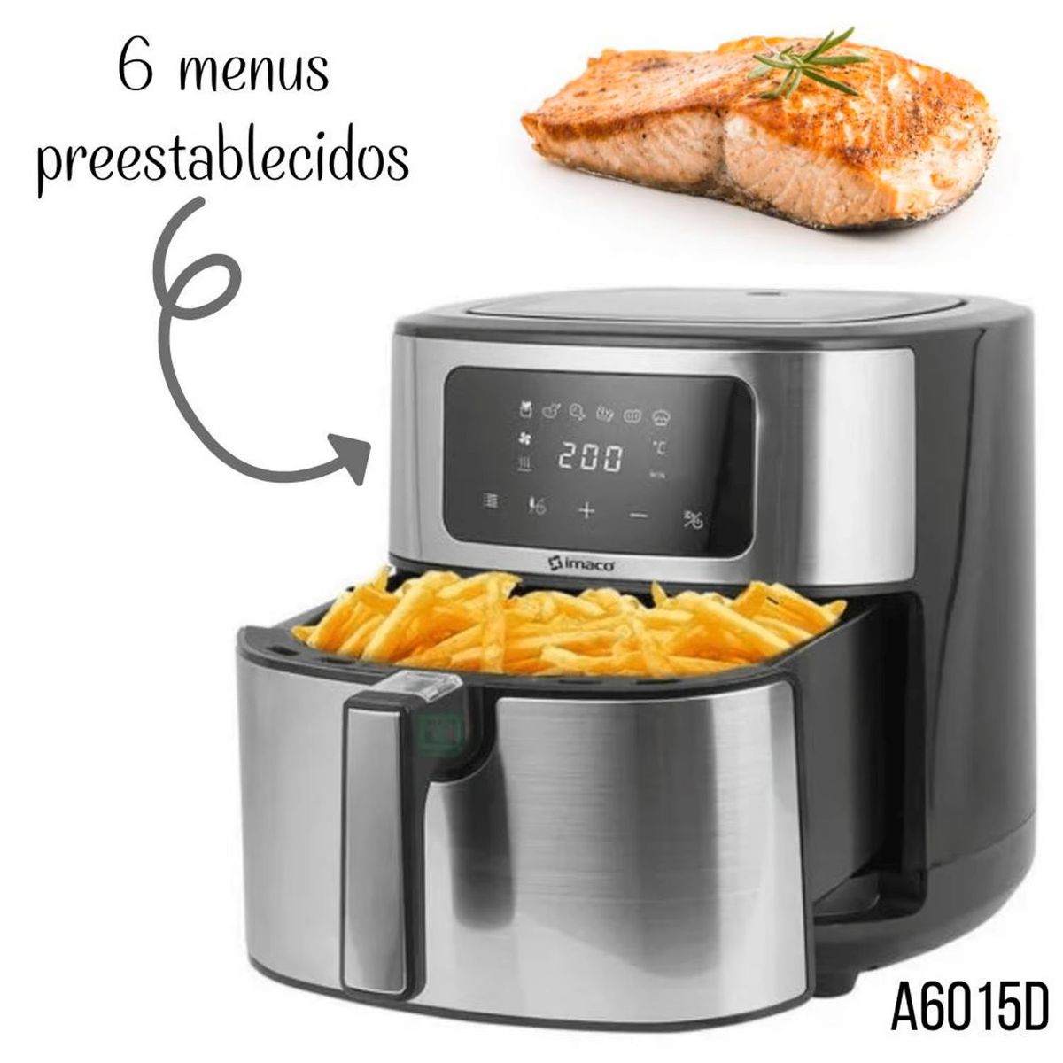 IMACO - FREIDORA DE AIRE IMACO AF6015D 6L DIGITAL TURBO