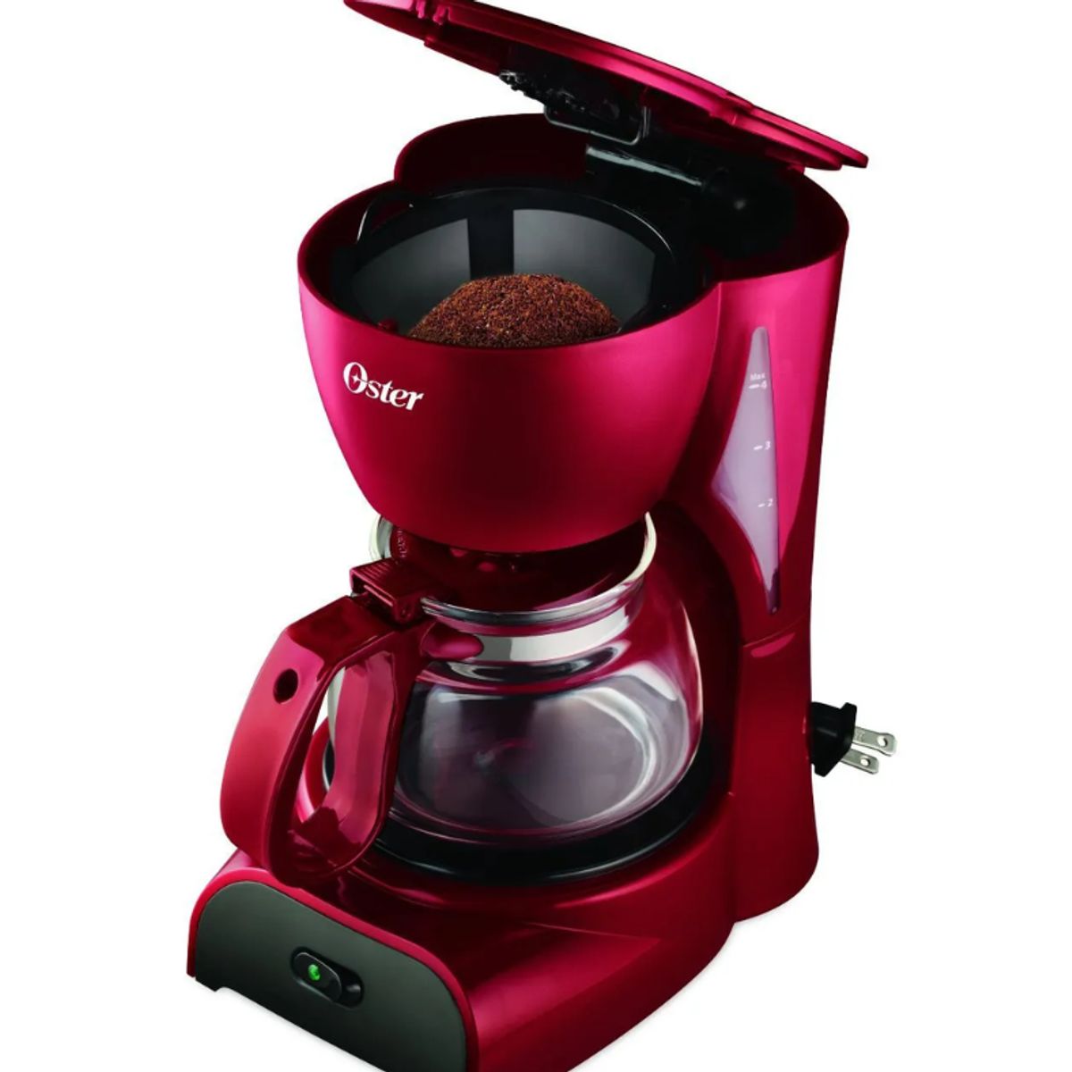 OSTER - Cafetera Eléctrica Oster BVSTDCDR5R de 4 Tazas - Rojo
