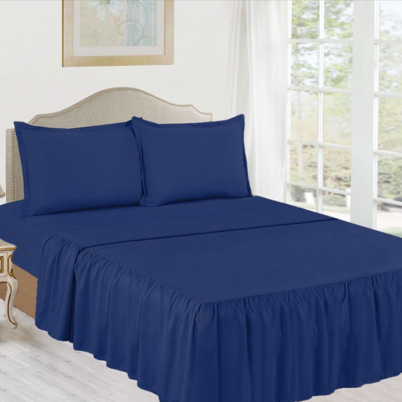 CASATEX - JUEGO DE SÁBANAS EN 2 PLAZAS CON BLONDA