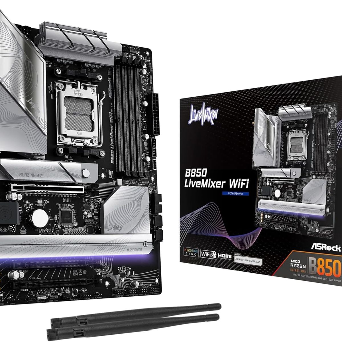 ASROCK - Motherboard AsRock B850 LiveMixer WIFI ATX AM5 DDR5