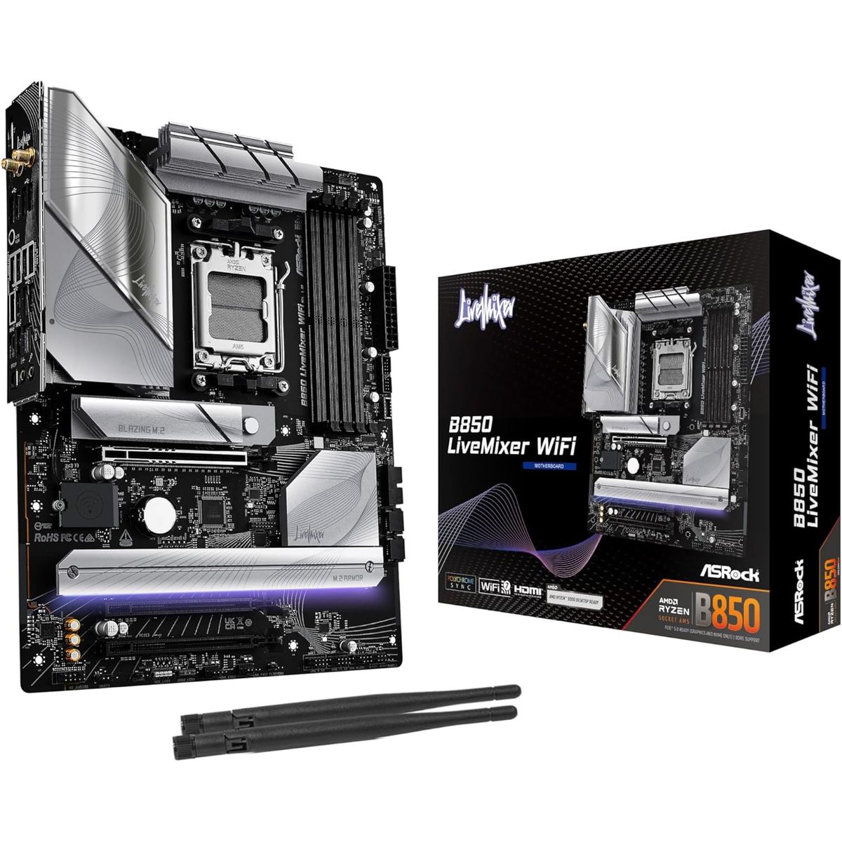 ASROCK - Motherboard AsRock B850 LiveMixer WIFI ATX AM5 DDR5