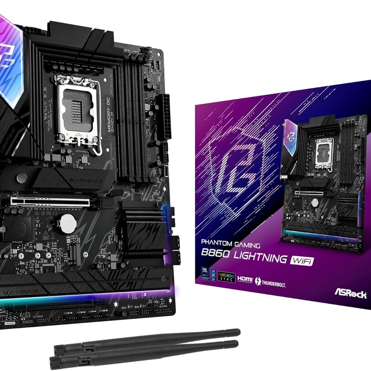 ASROCK - Motherboard ASROCK B860 Lightning WiFi Intel B860 LGA 1851 ATX