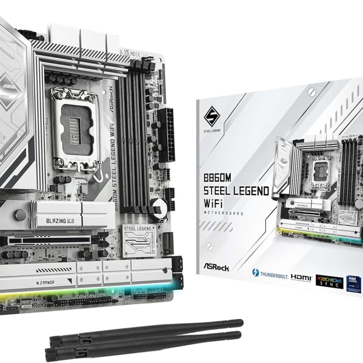 ASROCK - Motherboard ASROCK B860M Steel Legend WiFi Intel B860 LGA1851 MicroATX