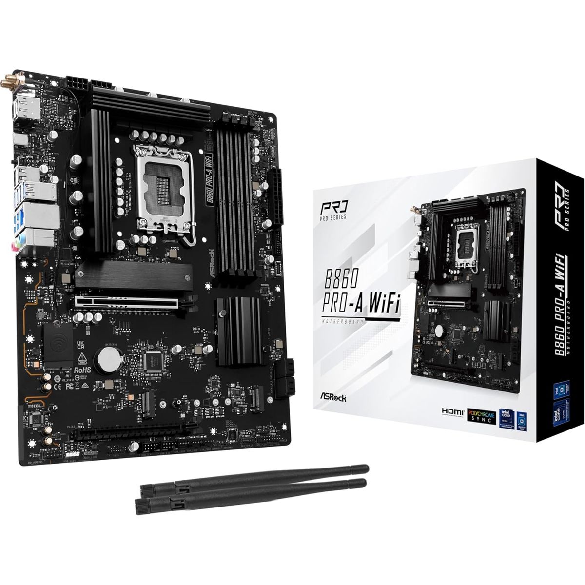 ASROCK - Motherboard ASROCK B860 Pro-A WiFi Intel B860 LGA 1851 ATX