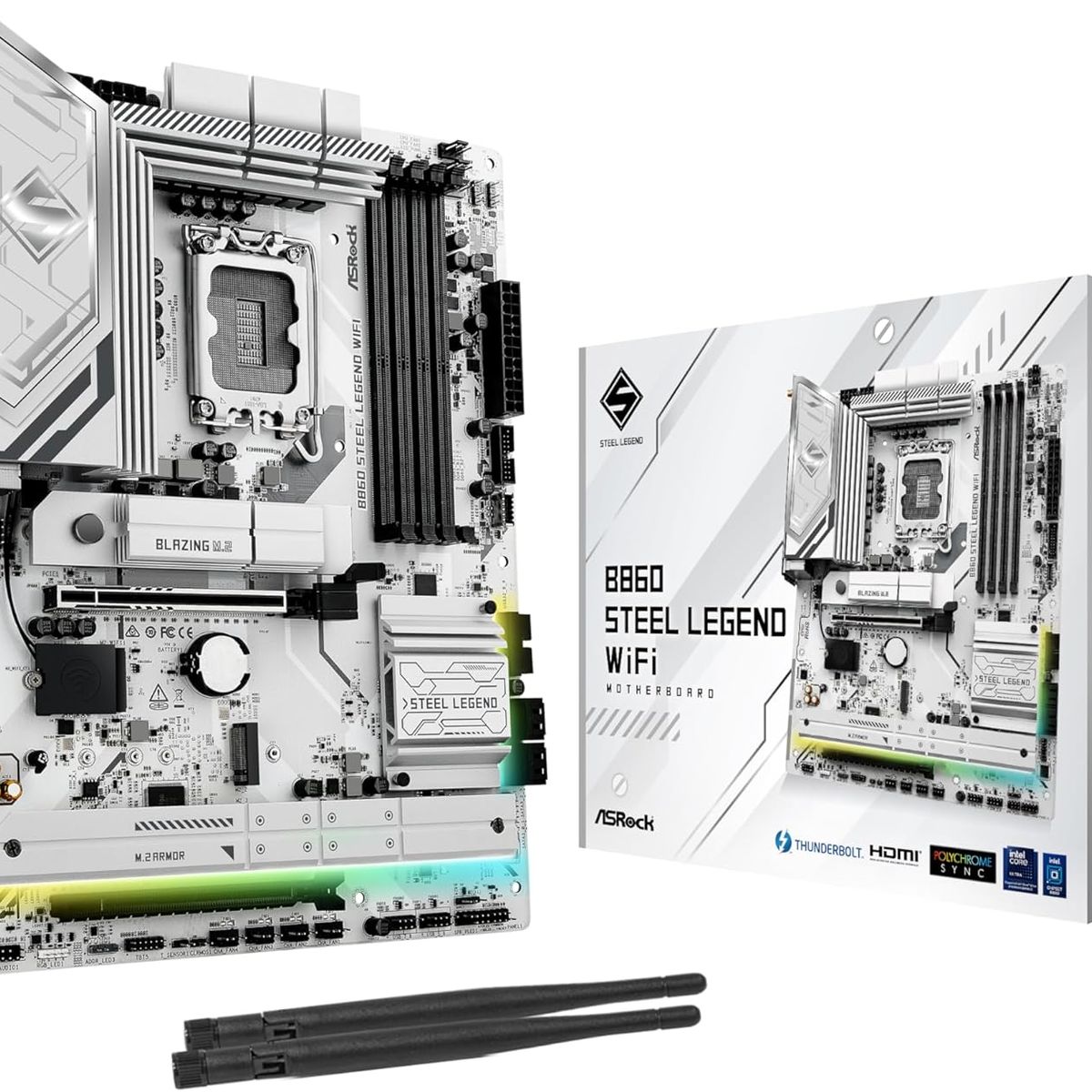 ASROCK - Motherboard ASROCK B860 Steel Legend WiFi Intel B860 LGA 1851 ATX