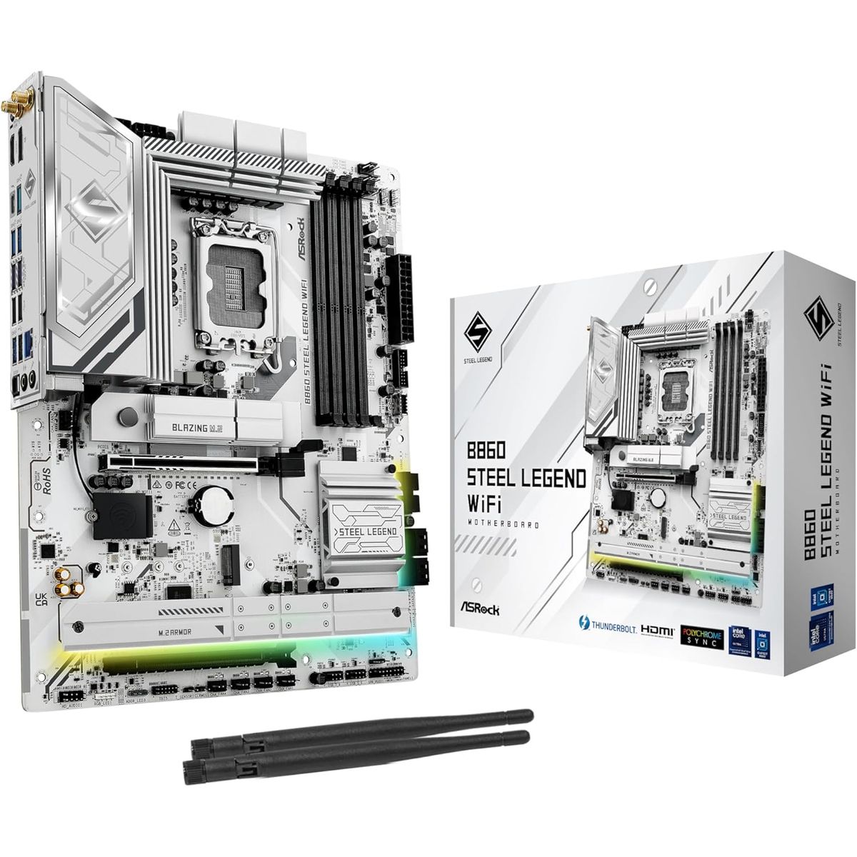 ASROCK - Motherboard ASROCK B860 Steel Legend WiFi Intel B860 LGA 1851 ATX