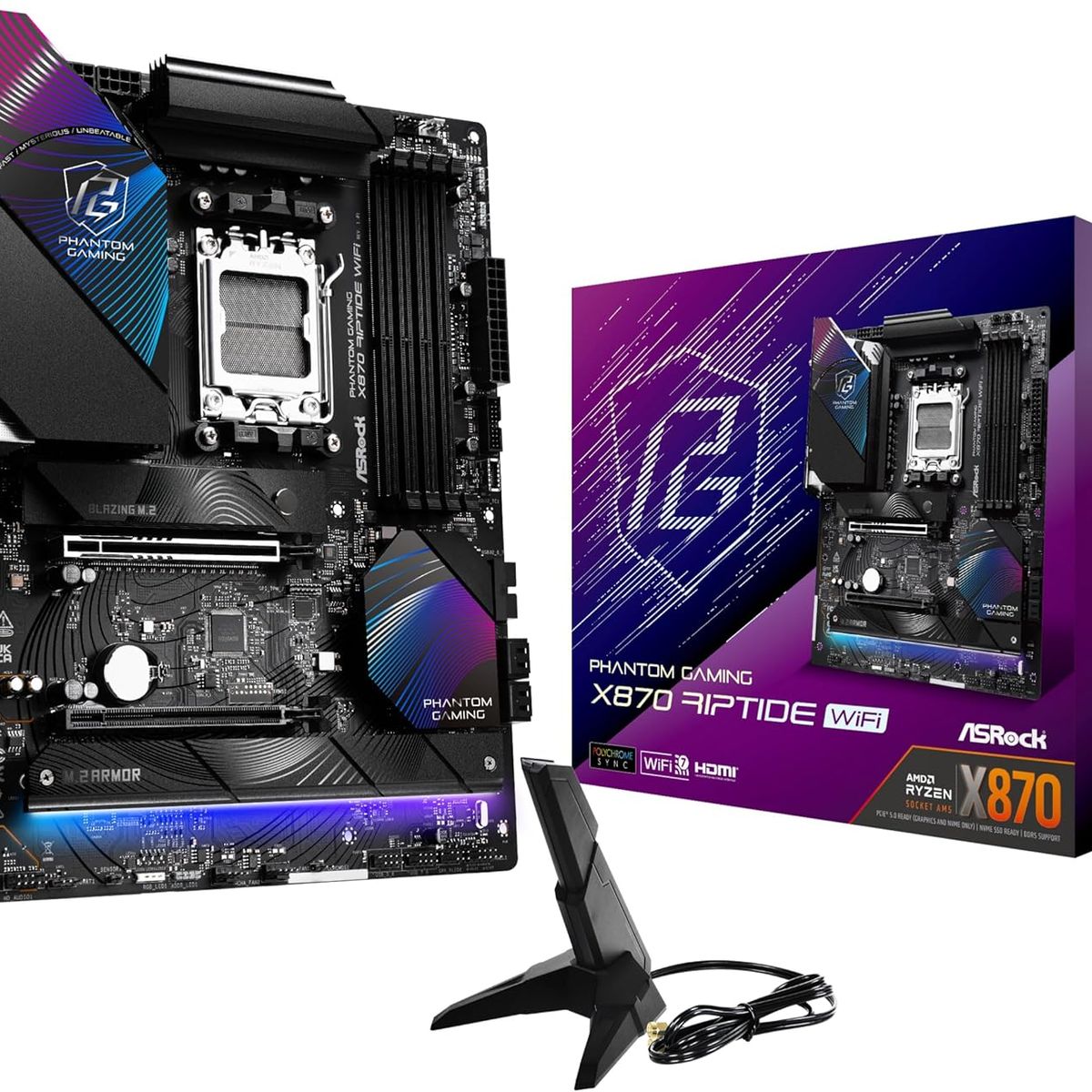 ASROCK - Motherboard ASROCK X870 Riptide WiFi AMD X870 AMD AM5 ATX