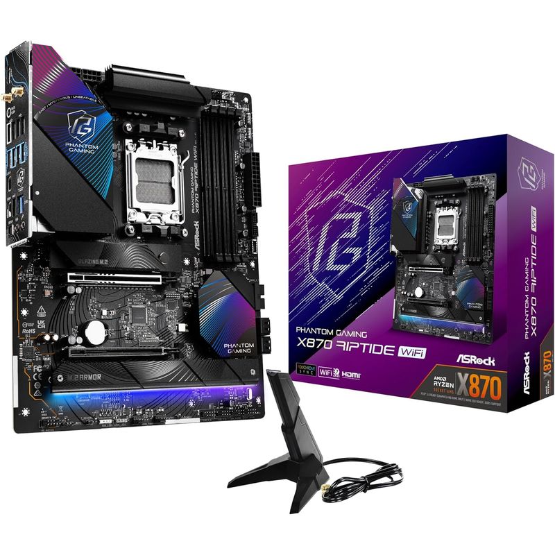 ASROCK - Motherboard ASROCK X870 Riptide WiFi AMD X870 AMD AM5 ATX