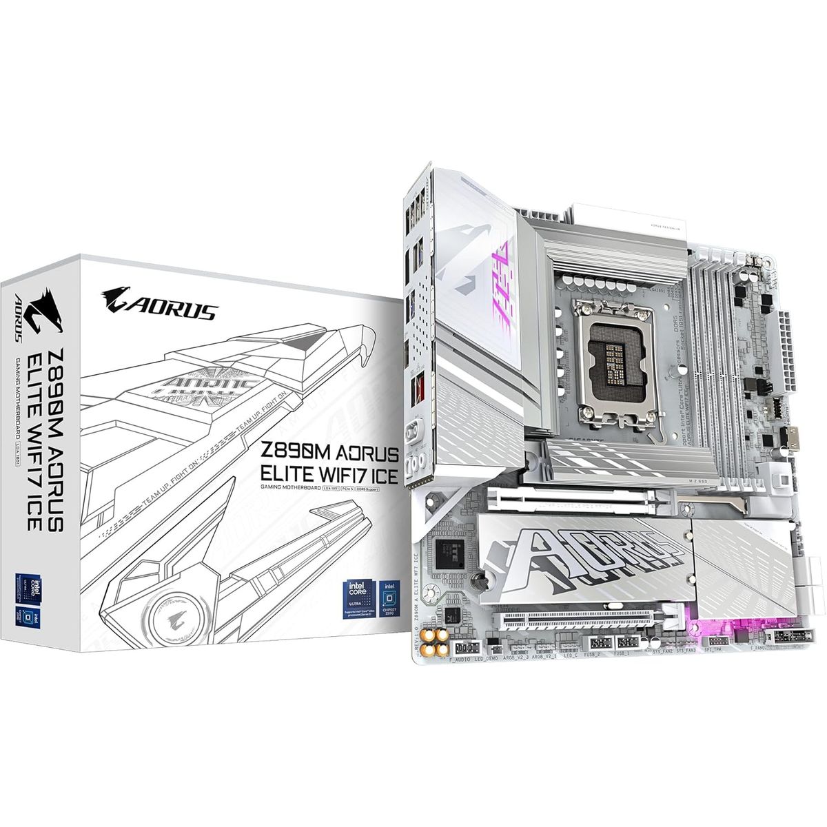 GIGABYTE - Motherboard Gigabyte Z890M AORUS Elite WIFI7 ICE