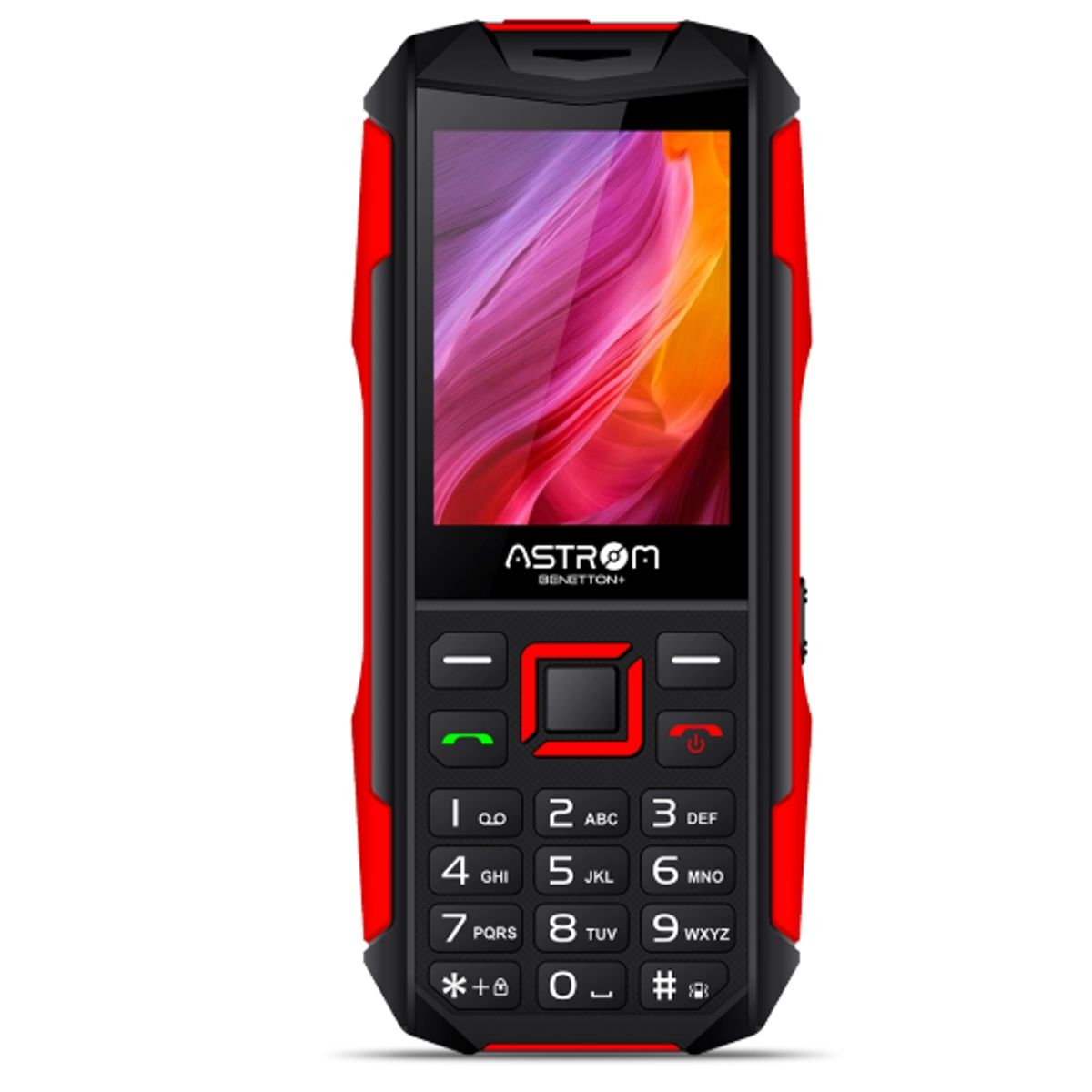 ASTROM - Celular 2G Dual Sim BENETTON PANTALLA 2. 4"  AST1701H Rojo ASTROM