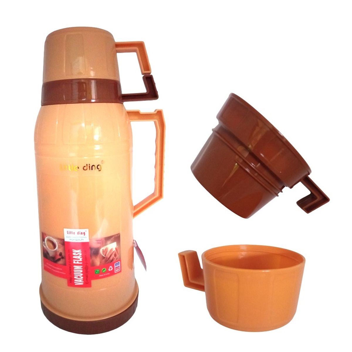 GENERICO - Termo de 1800ml con 2 tazas - Melón