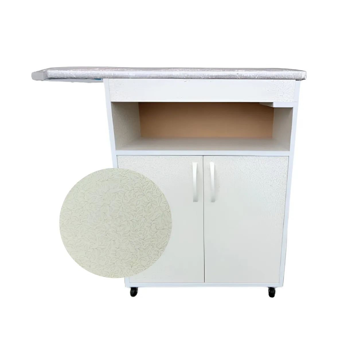 GENERICO - Mueble Planchador -  Color Floreado en fondo crema