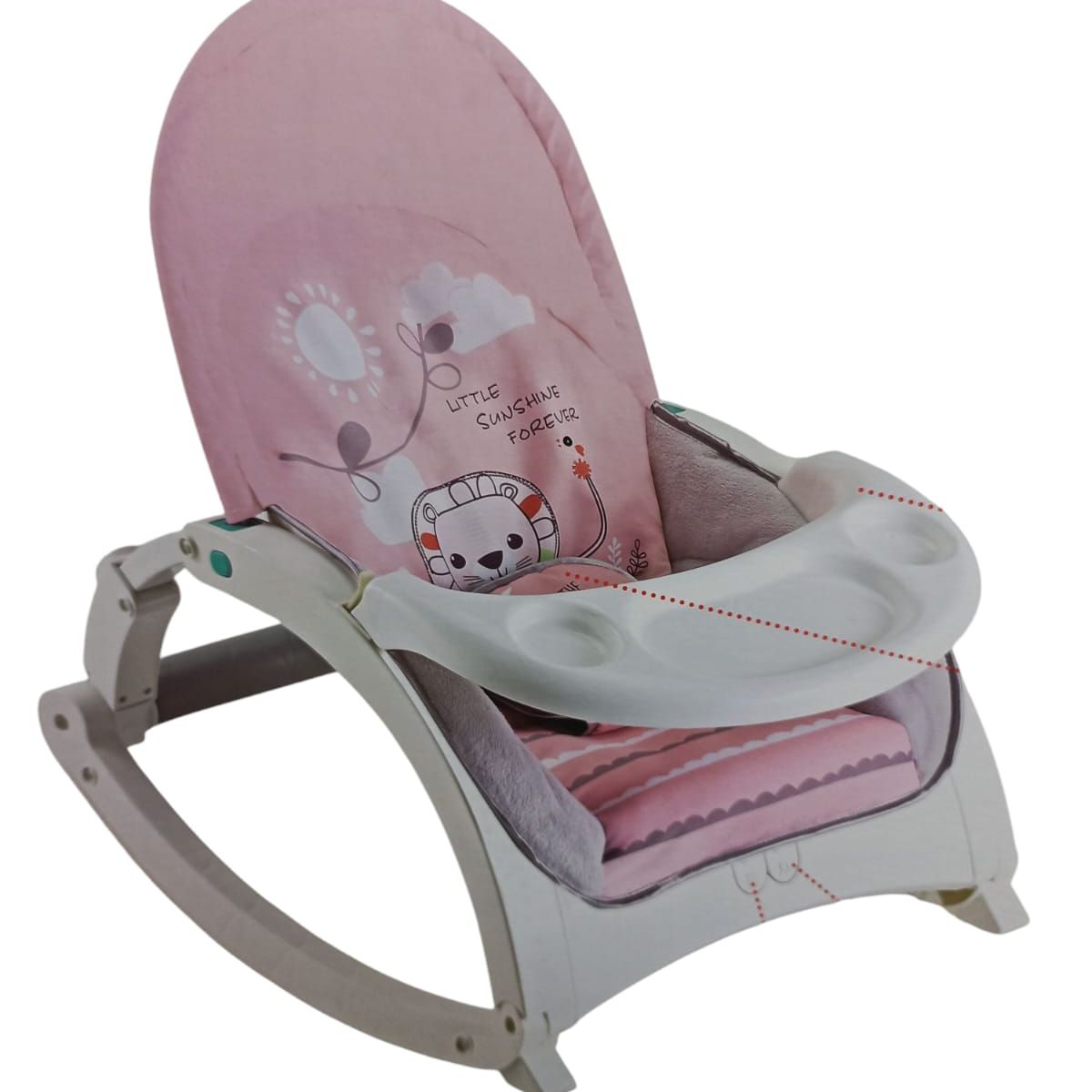 PIUBELLO - MECEDORA MUSICAL PIUBELLO 2 EN 1 ROSA