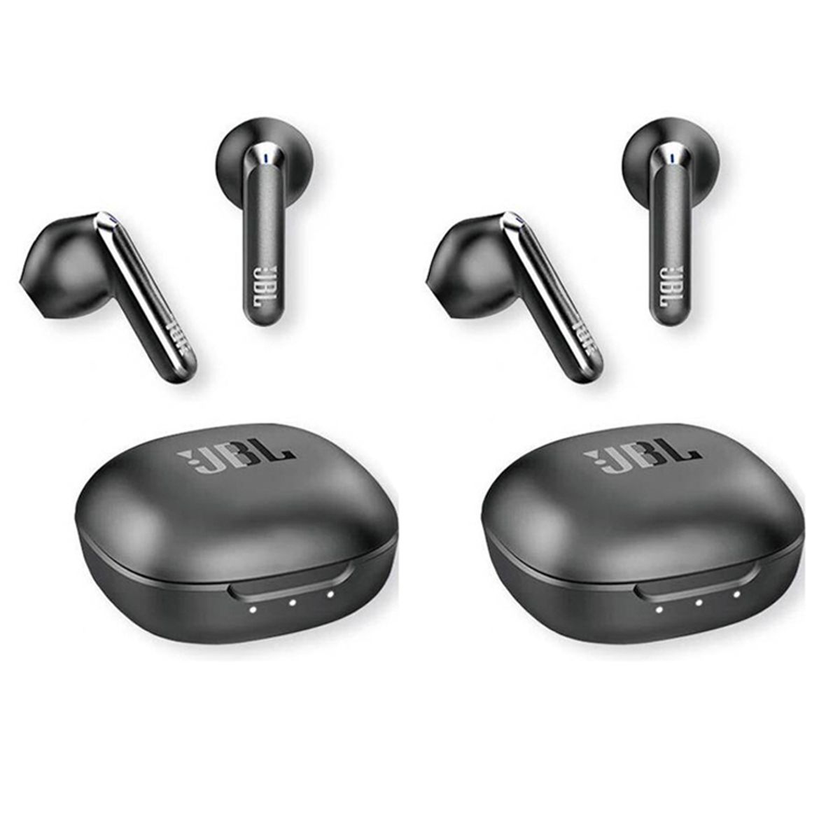 JBL - Set 2 Audífonos Bluetooth JBL T280TWS X2 Negro