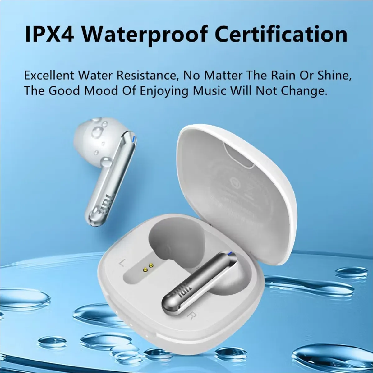 JBL - Set 2 Audífonos Bluetooth JBL T280TWS X2 Blanco