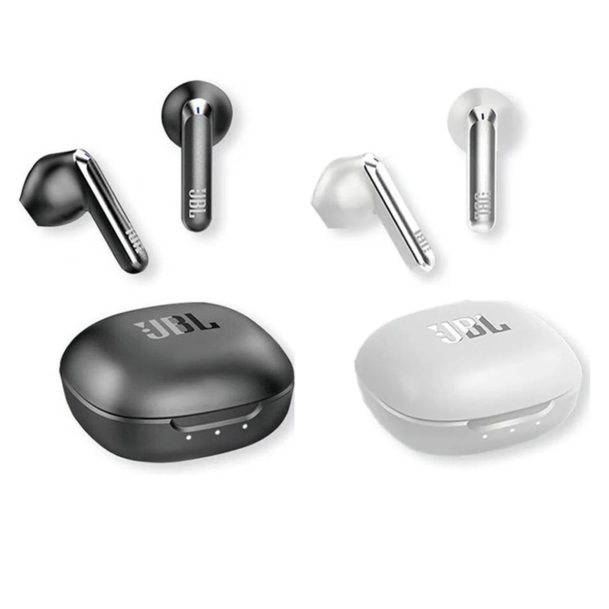 JBL - Set 2 Audífonos Bluetooth JBL T280TWS X2 Negro y Blanco