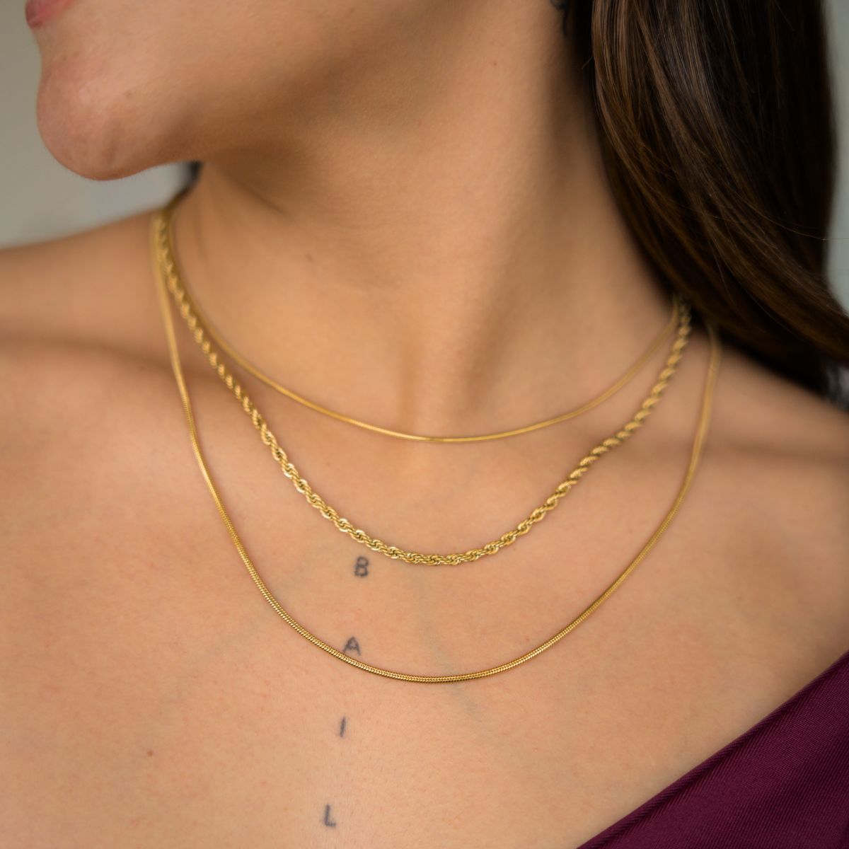 GENERICO - Collar Triple  Emperatriz Waterproof