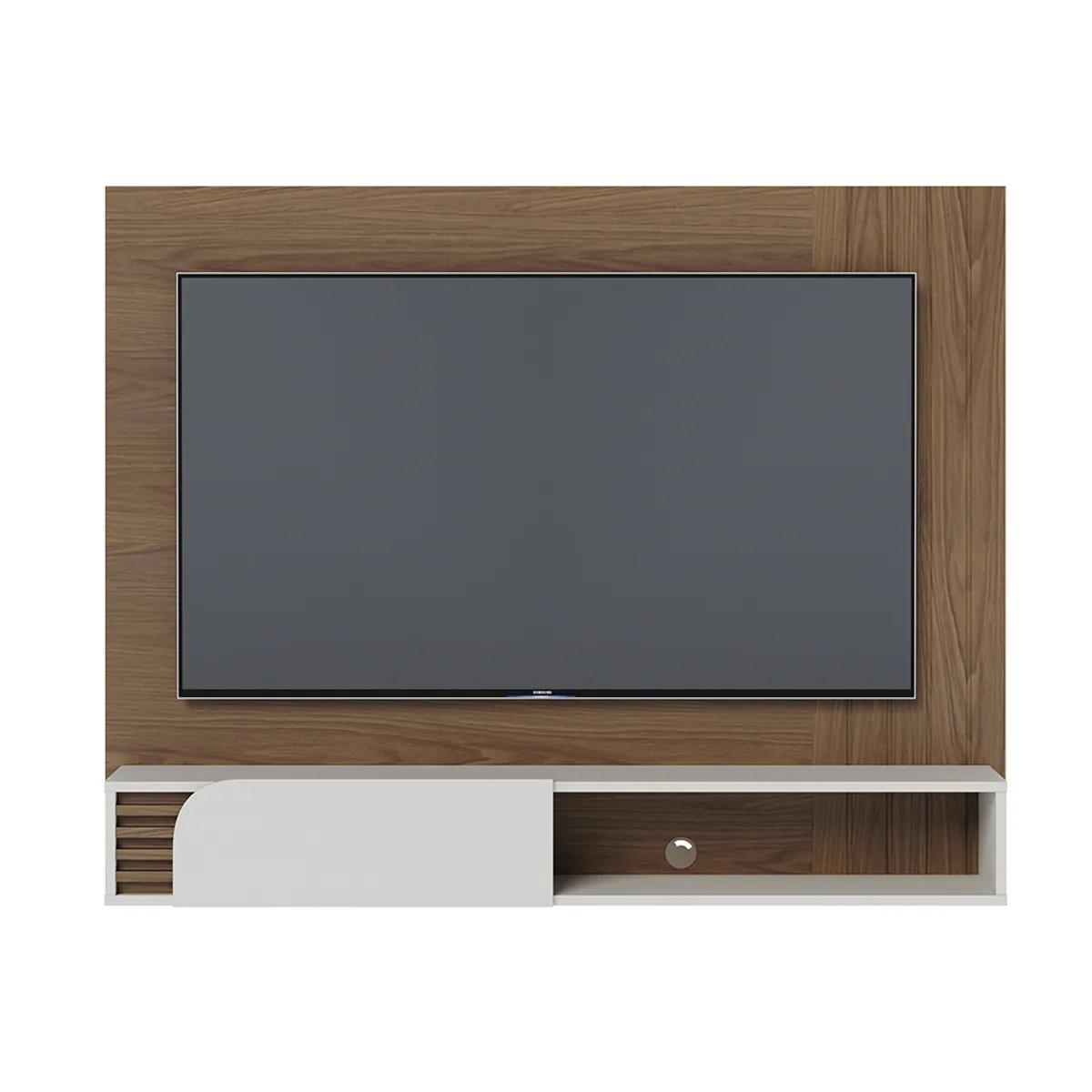 PAZART MUEBLES - CENTRO DE ENTRETENIMIENTO PANEL OSAKA DELUXE 16 ALMENDRA 60