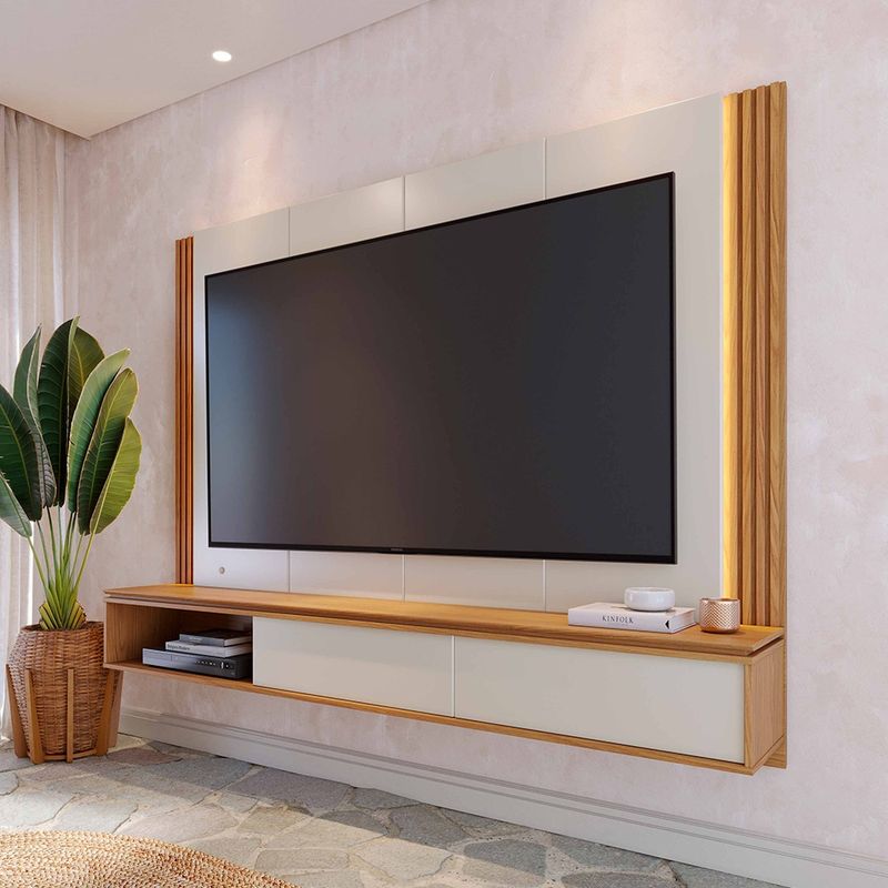 PAZART MUEBLES - CENTRO DE ENTRETENIMIENTO PANEL CUSCO OFF WHITE 75
