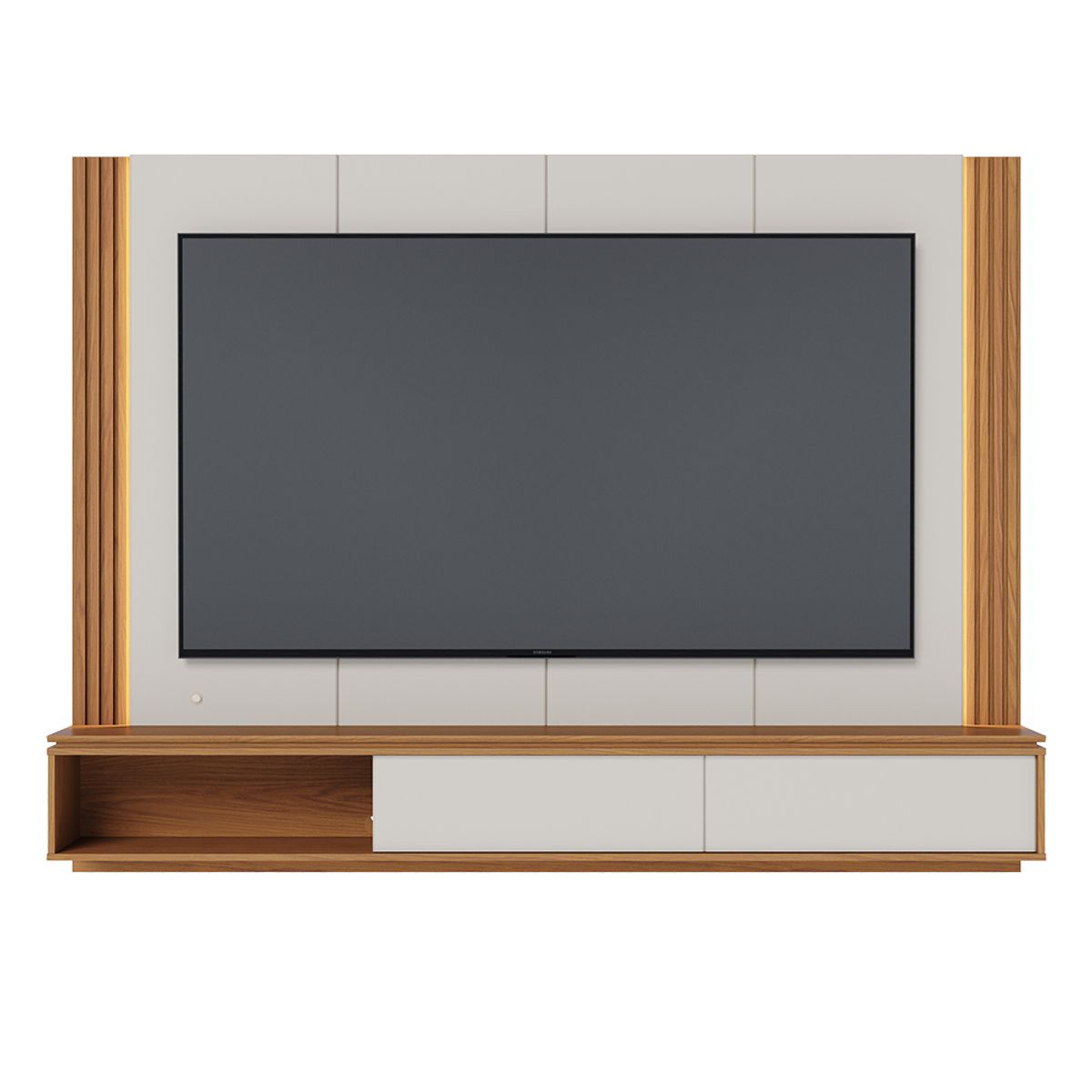 PAZART MUEBLES - CENTRO DE ENTRETENIMIENTO PANEL CUSCO OFF WHITE 75