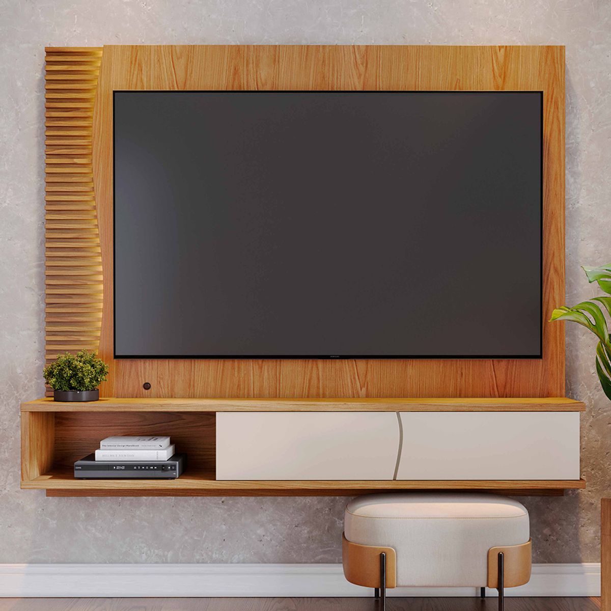 PAZART MUEBLES - CENTRO DE ENTRETENIMIENTO PANEL SAMI FREIJO 65