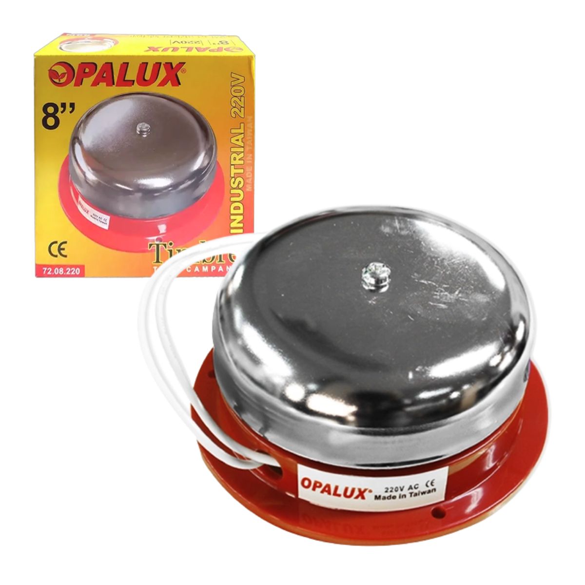 OPALUX - Timbre Industrial Redondo de Metal 8 OPALUX 7208220