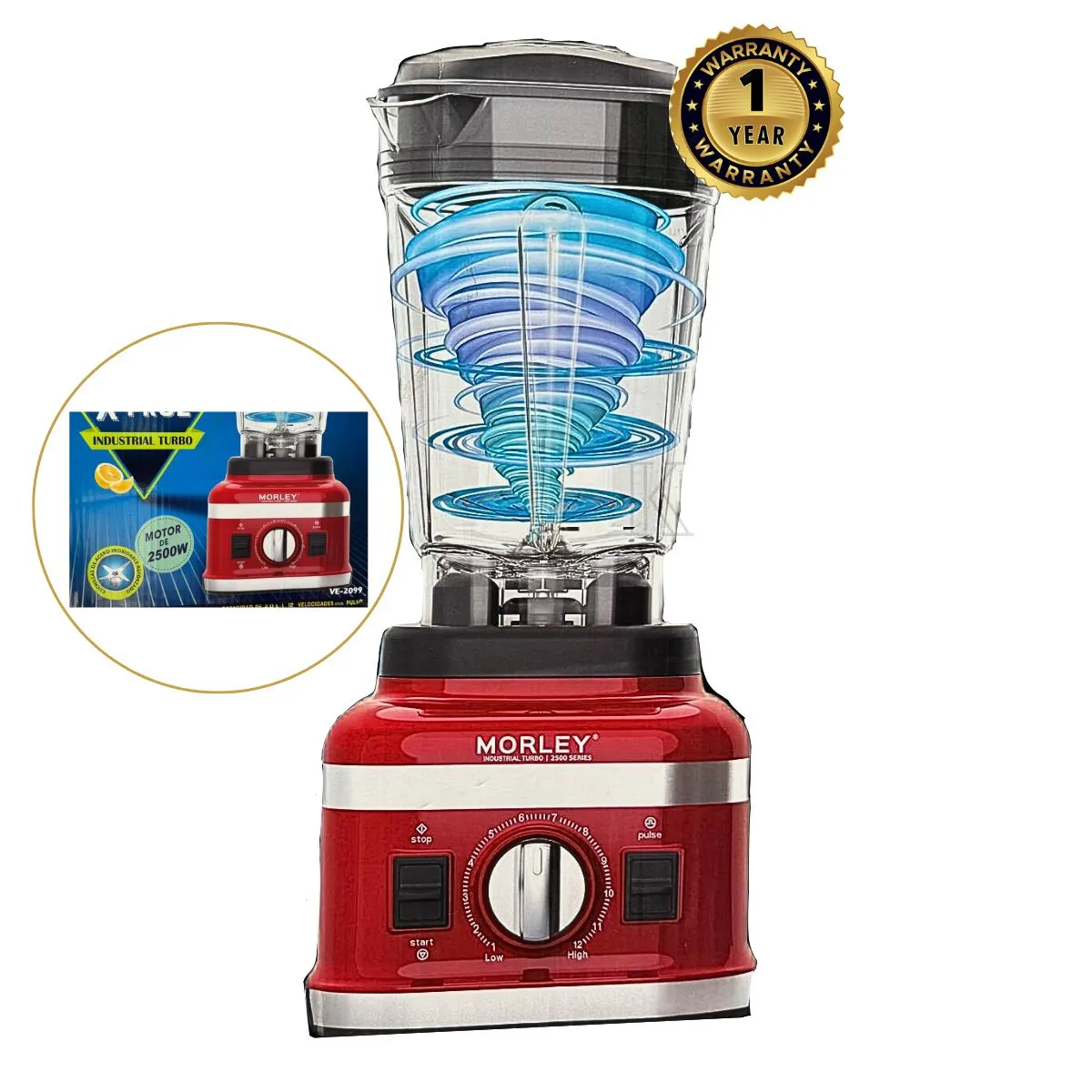 MORLEY - LICUADORA PROFESIONAL 2500W MORLEY DE 2 LITROS