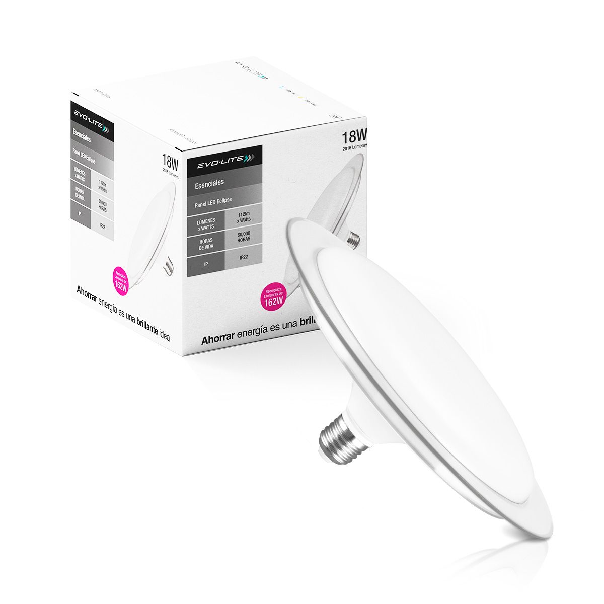 EVOLITE - Plafón Eclipse 18W Evolite 3 luces