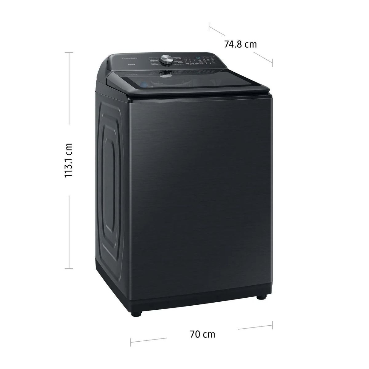 SAMSUNG - LAVADORA SAMSUNG 22 KG CARGA SUPERIOR BUBBLE SMART WA22A8377GV/PE NEGRO