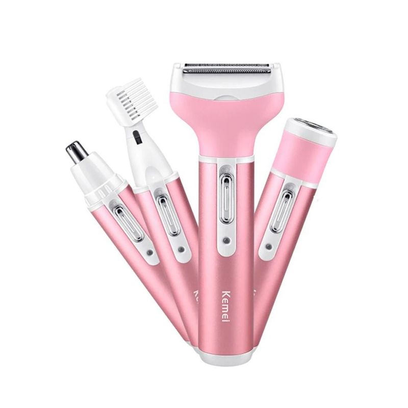 KEMEI - Afeitadora Facial y Corporal Kemei 4 en 1