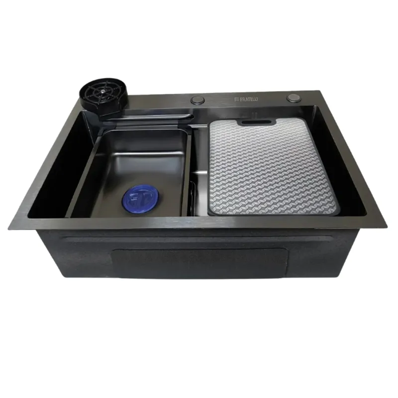 FRATELLI - LAVADERO DE COCINA   ACERO INOXIDABLE NEGRO MVL-6845B