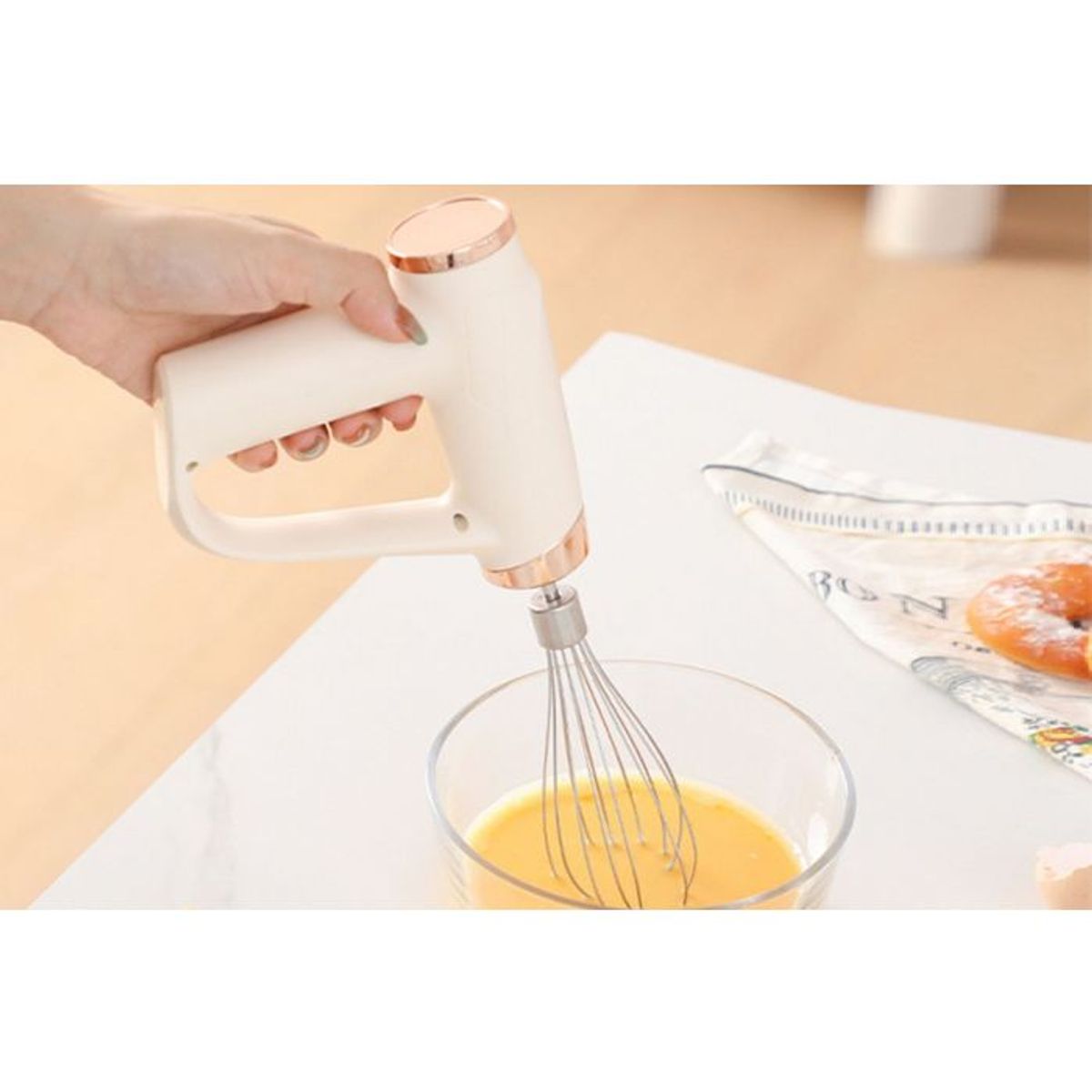 GENERICO - Batidora inalámbrica recargable 3 velocidades - Rosado