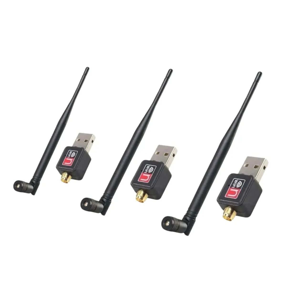 GENERICO - Antenas WiFi x3  Mejora Señal para Computadoras