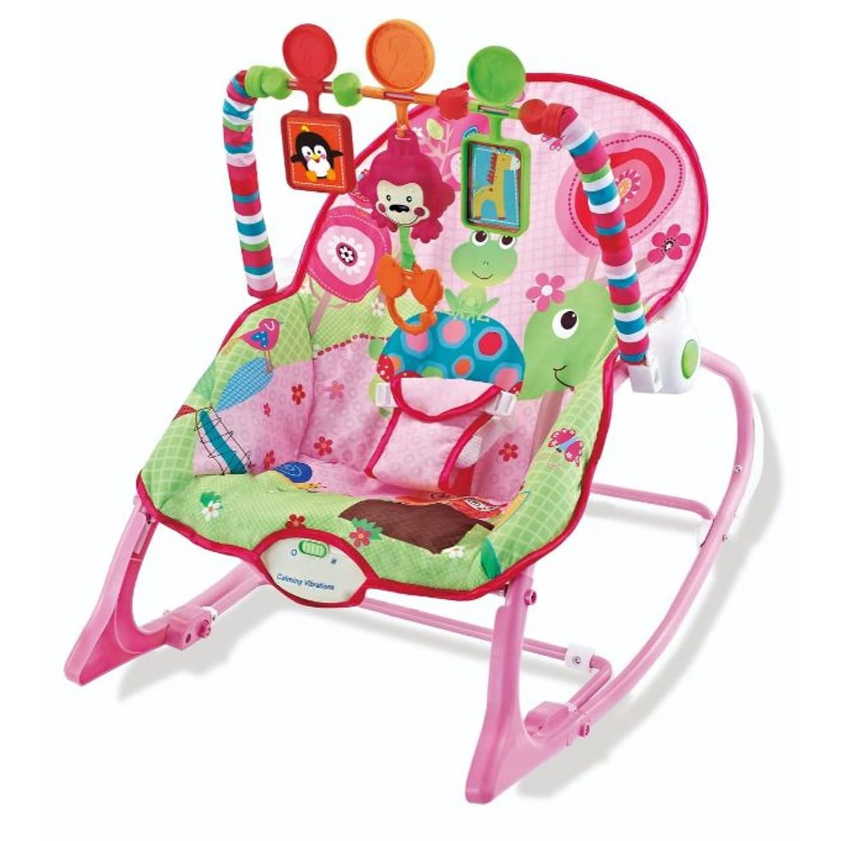 PIUBELLO - MECEDORA MUSICAL PIUBELLO PINK METAL