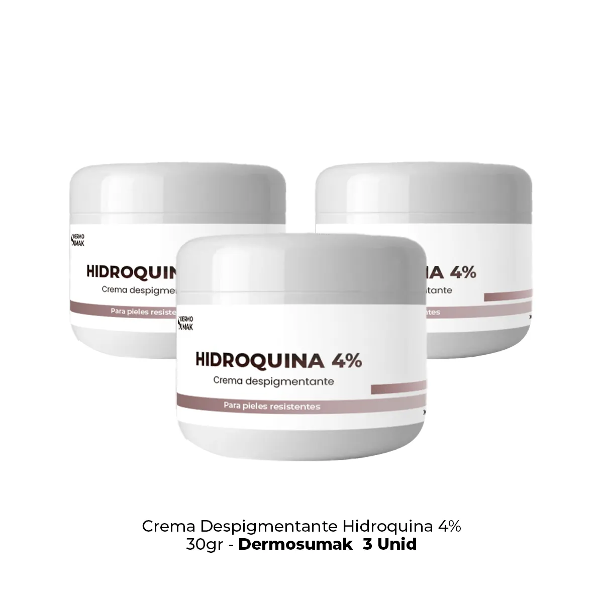 GENERICO - 3 Crema Despigmentante Hidroquina 4% 30gr - Dermo Sumak