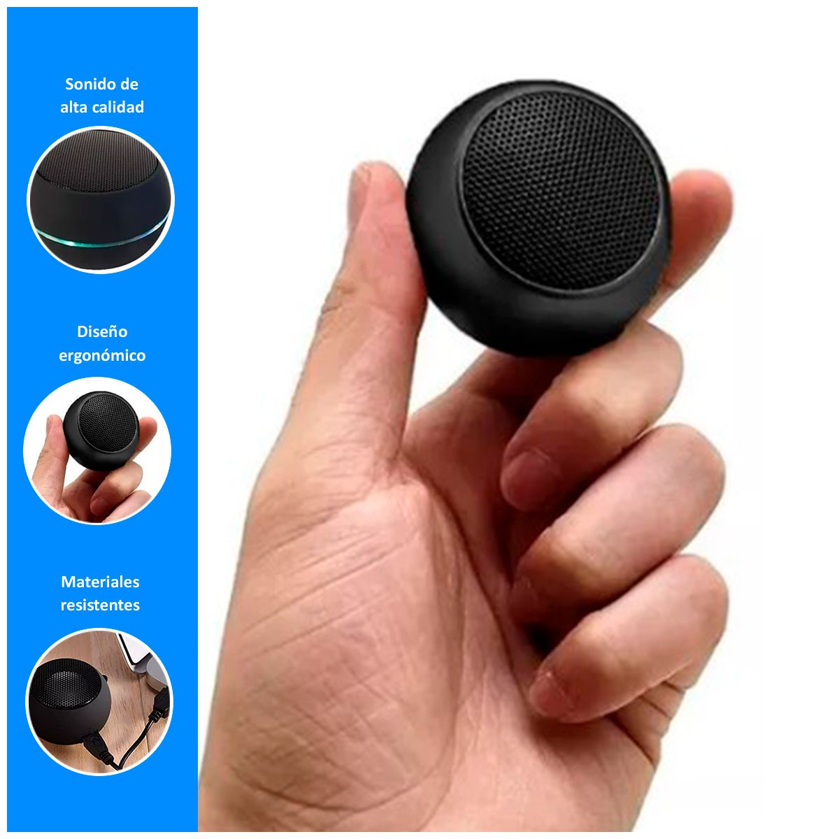 GENERICO - Mini Parlante Portátil Bluetooth Inalámbrico D-M3