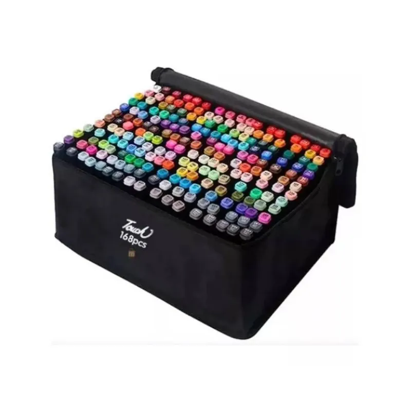 OTTOWARE - Set de 168 Plumones de Doble Punta