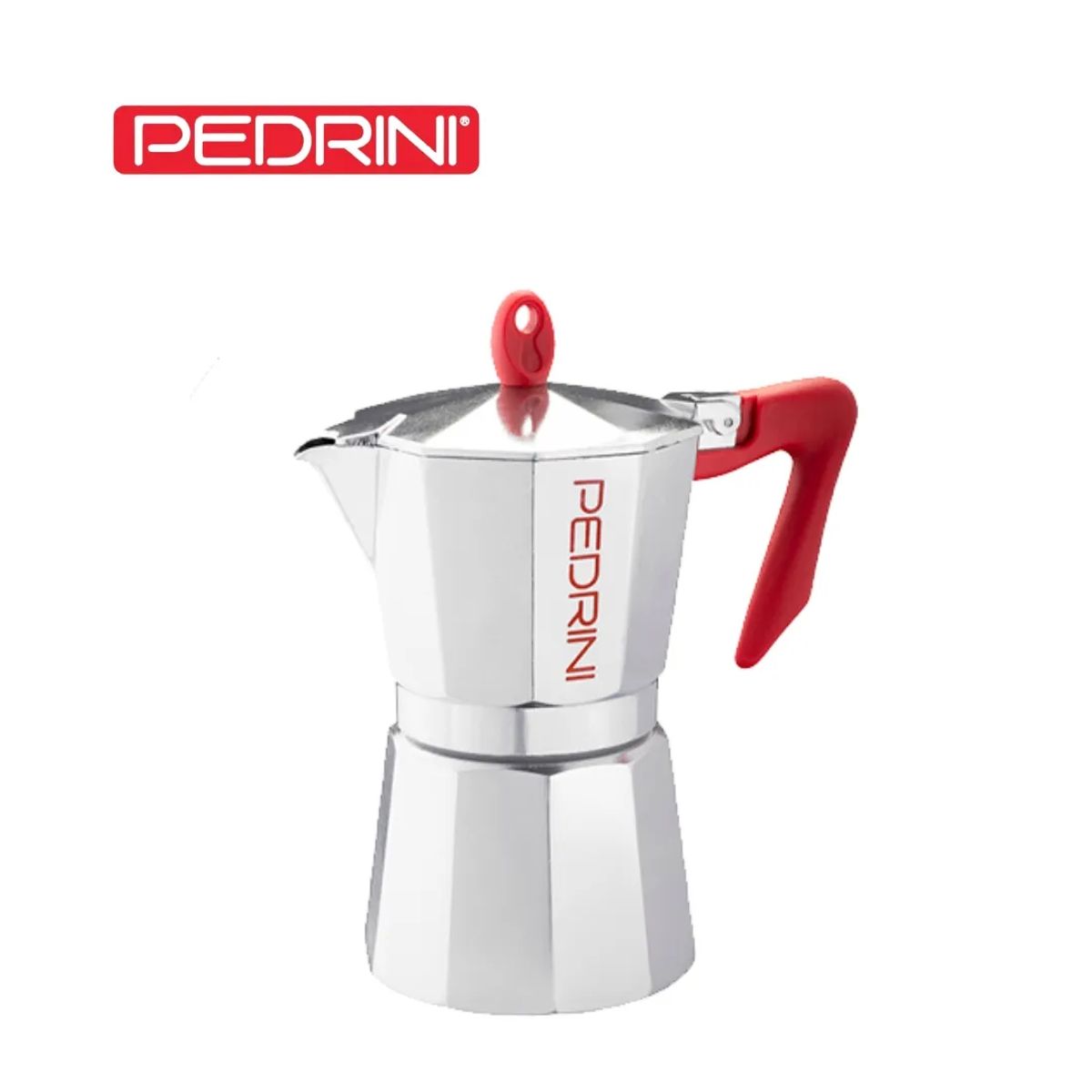 PEDRINI - Cafetera moka mango rojo 6 tz Pedrini