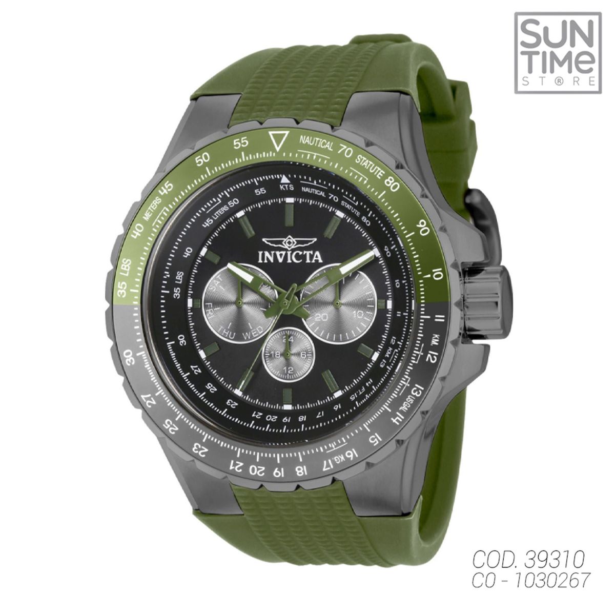 INVICTA - RELOJ ANALOGICO HOMBRE 39310 INVICTA VERDE SPORT 1030267